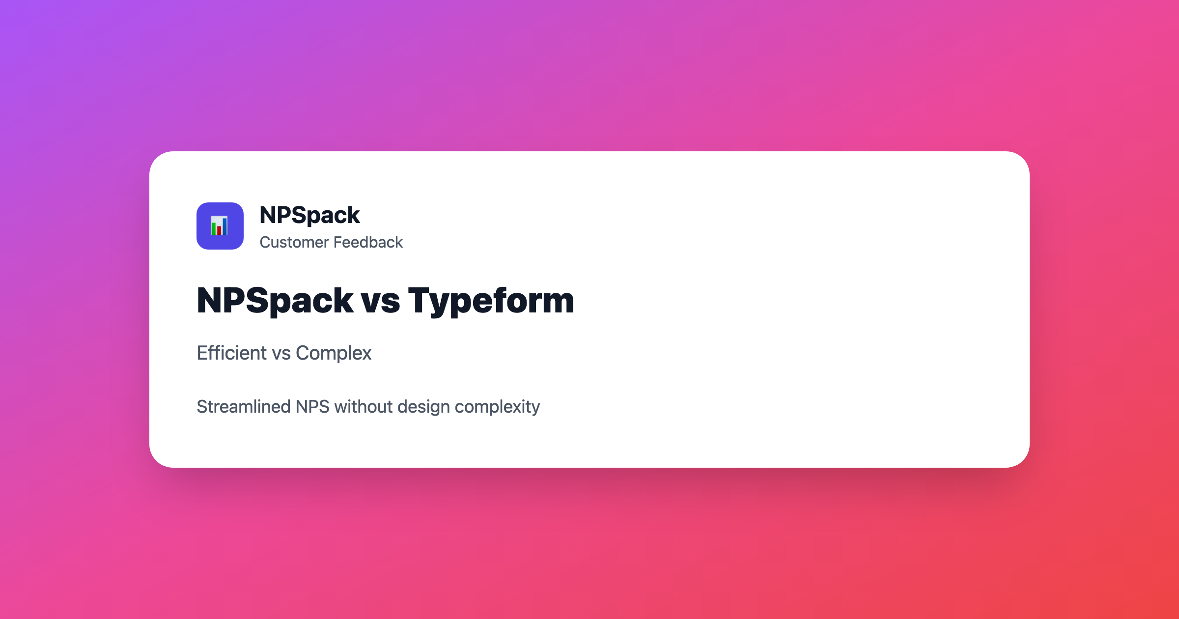 NPSpack vs Typeform - NPSpack